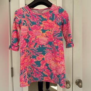 Lilly Pulitzer 3/4 Sleeve Dress girls size L (8-10)